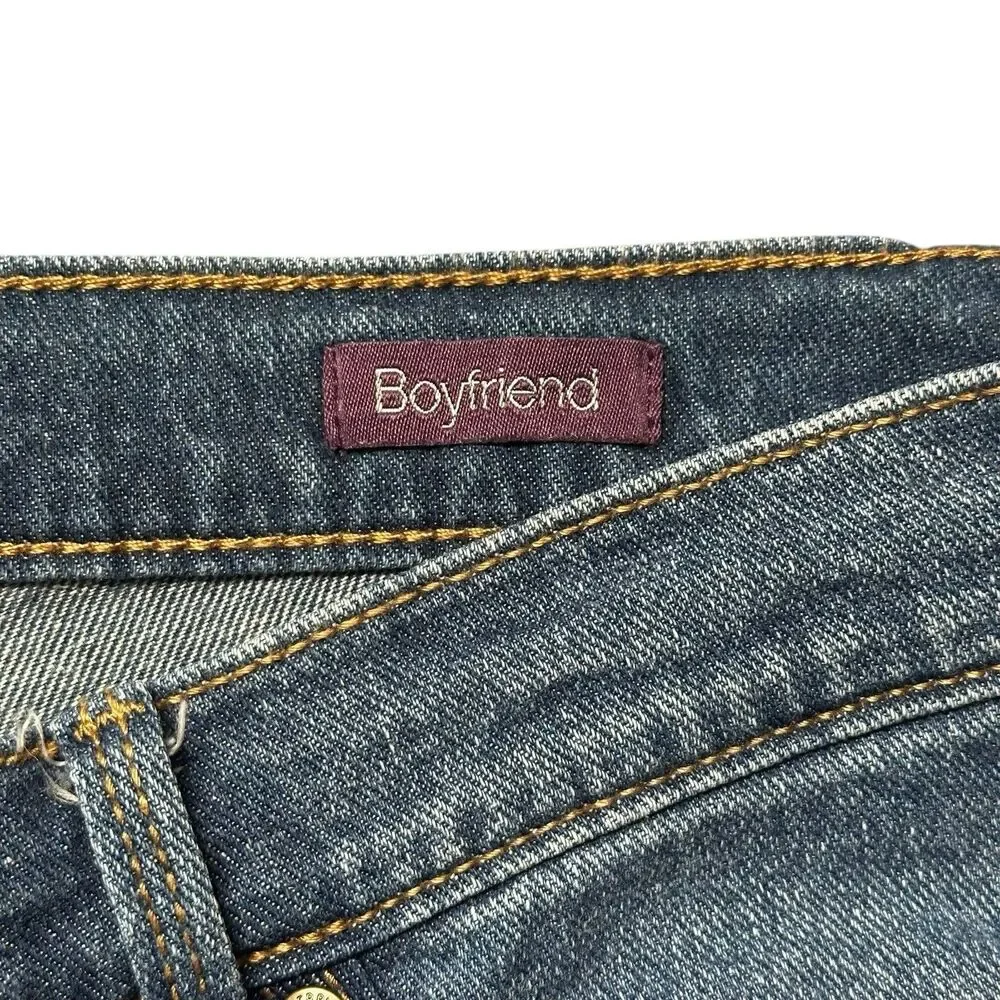 Gloria Vanderbilt Womens 6 Boyfriend Jeans Blue Medium Wash Denim EUC